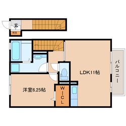 静岡駅 バス17分  中島団地前下車：停歩4分 2階の物件間取画像